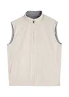 Aurélien Resort Reversible Shell Gilet In Cream