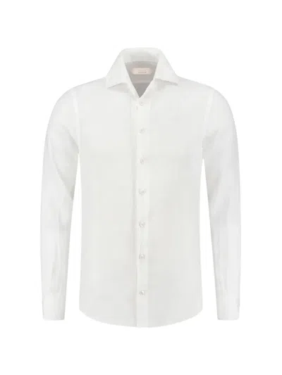 Aurélien Seaside Linen Shirt In White