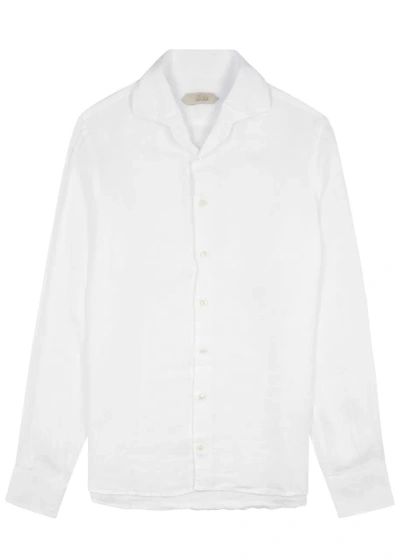 Aurélien Seaside Linen Shirt In White