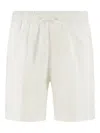 Aurélien Seaside Linen Short In White