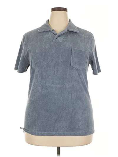 Pre-owned Aurélien Short Sleeve Button Down Shirt In Blue
