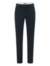 Aurélien Stretch-cotton Trousers In Blue