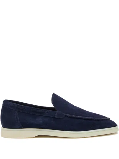 Aurélien Suede Flat Loafers In Blue