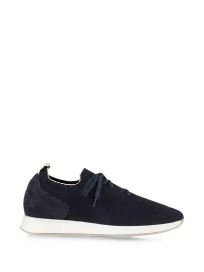 Aurélien Suede-panel Sneakers In Blue