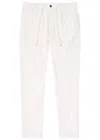 Aurélien Urban Stretch-cotton Trousers In Ivory