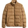 Aurélien Water Resistant Quilted Wool Puffer Jacket In Brown