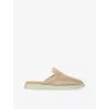 Aurélien Womens Beige Yacht Suede Slippers Eur 39 / 6 Uk