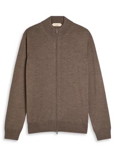 Aurélien Wool Cardigan In Brown