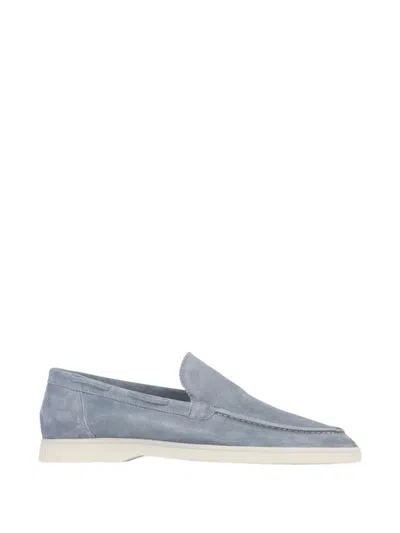 Aurélien Yacht Suede Loafers In Blue