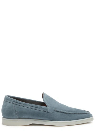 Aurélien Yacht Suede Loafers In Blue