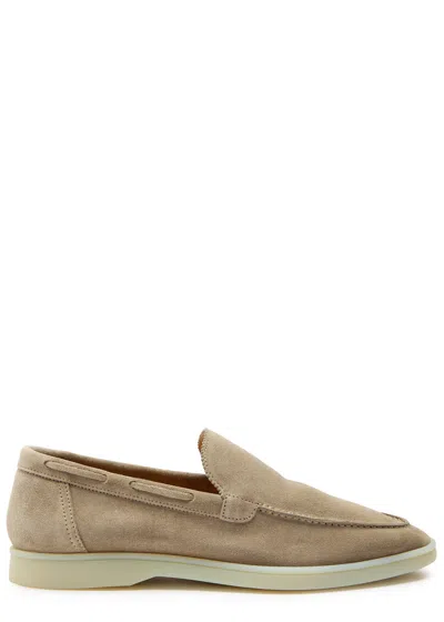Aurélien Yacht Suede Loafers In Gray