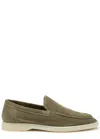 Aurélien Yacht Suede Loafers In Green