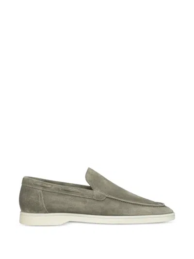 Aurélien Yacht Suede Loafers In Green