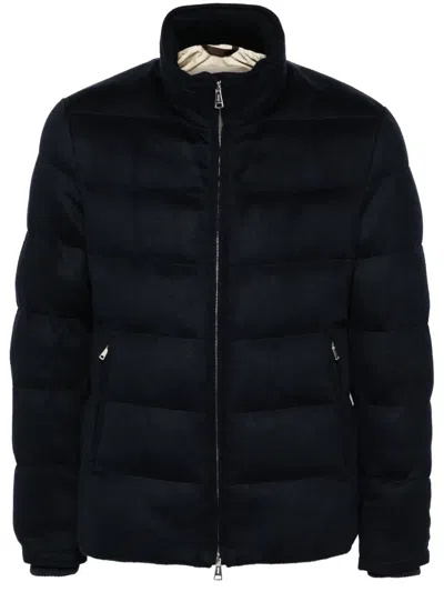 Aurélien Zip-up Padded Jacket In Blau
