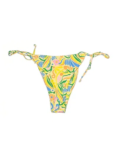 Pre-owned Aurelle Swimsuit Bottoms In Yellow