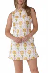 Aureum Betsy Blush Floral Print Shift Mini Dress In Pink In Multi