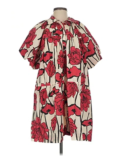 Aureum Casual Dress In Red