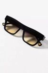 Aureum Collective Flat-top Antibes Sunglasses In Black