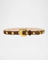 Aureum Collective Leather Studded Belt
