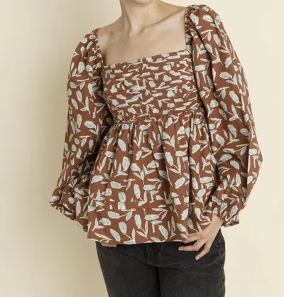 Aureum Edith Blouse In Brown