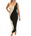 Aureum Ice Cream We Scream Maxi Dress In Black/ivory In Multi