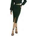 Aureum Cropped Turtleneck Sweater In Hunter In Green