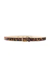 Aureum Ponyhair Belt In Leopard
