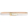 Aureum No. 10 Leather Belt In Chalk Gold