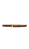 Aureum No. 10 Suede Belt In 초콜렛