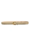 Aureum No. 14 Genuine Calf Hair Belt