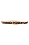 Aureum Ponyhair Belt In Leopard