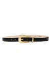Aureum No. 17 Suede Belt In Black