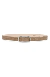 Aureum No. 19 Leather Belt In Brown