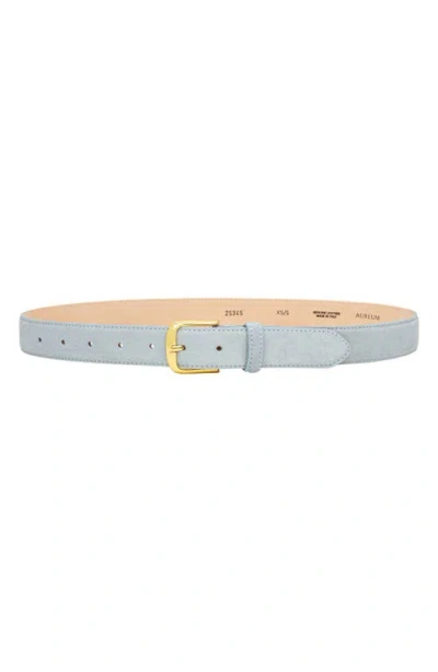 Aureum No. 4 Suede Belt In Blue