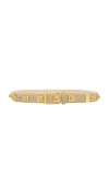Aureum No.2 Studded Belt In Oat