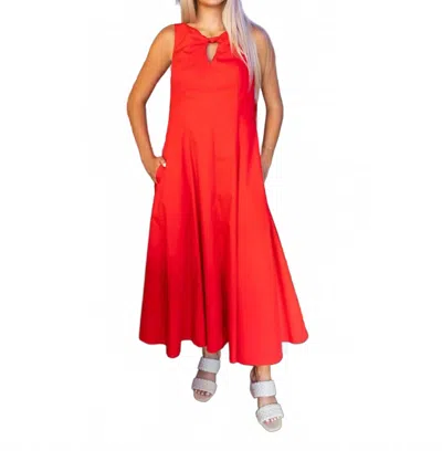 Aureum Pretty Women Midi Dress In Red