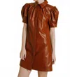 Aureum Rianna Dress In Cognac In Brown