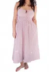 Aureum Rosette Midi Dress In Purple In Purple