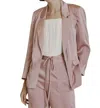 Aureum Satin Blazer In Mauve In Multi