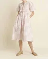 Aureum Valerie Blush Smocked Dress In Pink