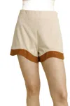 Aureum Wave Shorts In Brown In Brown