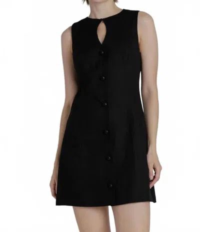 Aureum Women's Keyhole Mini Dress In Black In Multi