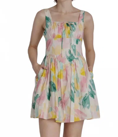 Aureum Women's Watercolor Mini Dress In Multicolor