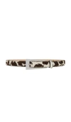Aureum X Revolve No.10 Ponyhair Belt In Cowhide