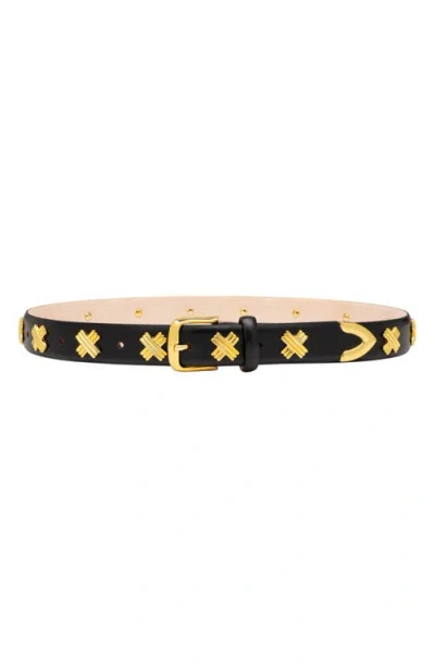 Aureum X-stud Belt In Pattern