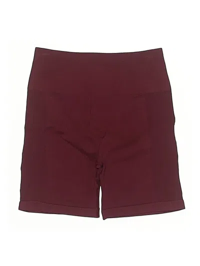 Pre-owned Aurola Athletic Shorts In Burgundy