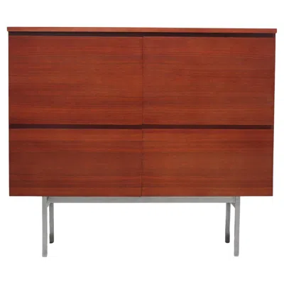 Pre-owned Aurora Minimalist Bar Cabinet By Meubelfabriek , 1960s In Brown