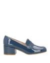 Aurora Woman Loafers Navy Size 8 Leather In Navy