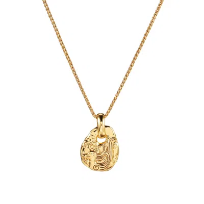 Aurozia Women's Flying Bird Love Odyssey Gold Plated Ancient Bronze Phoenix Coin Necklace