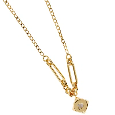 Aurozia Women's Fortune Unfolds  Lucky Dice Necklace Gold